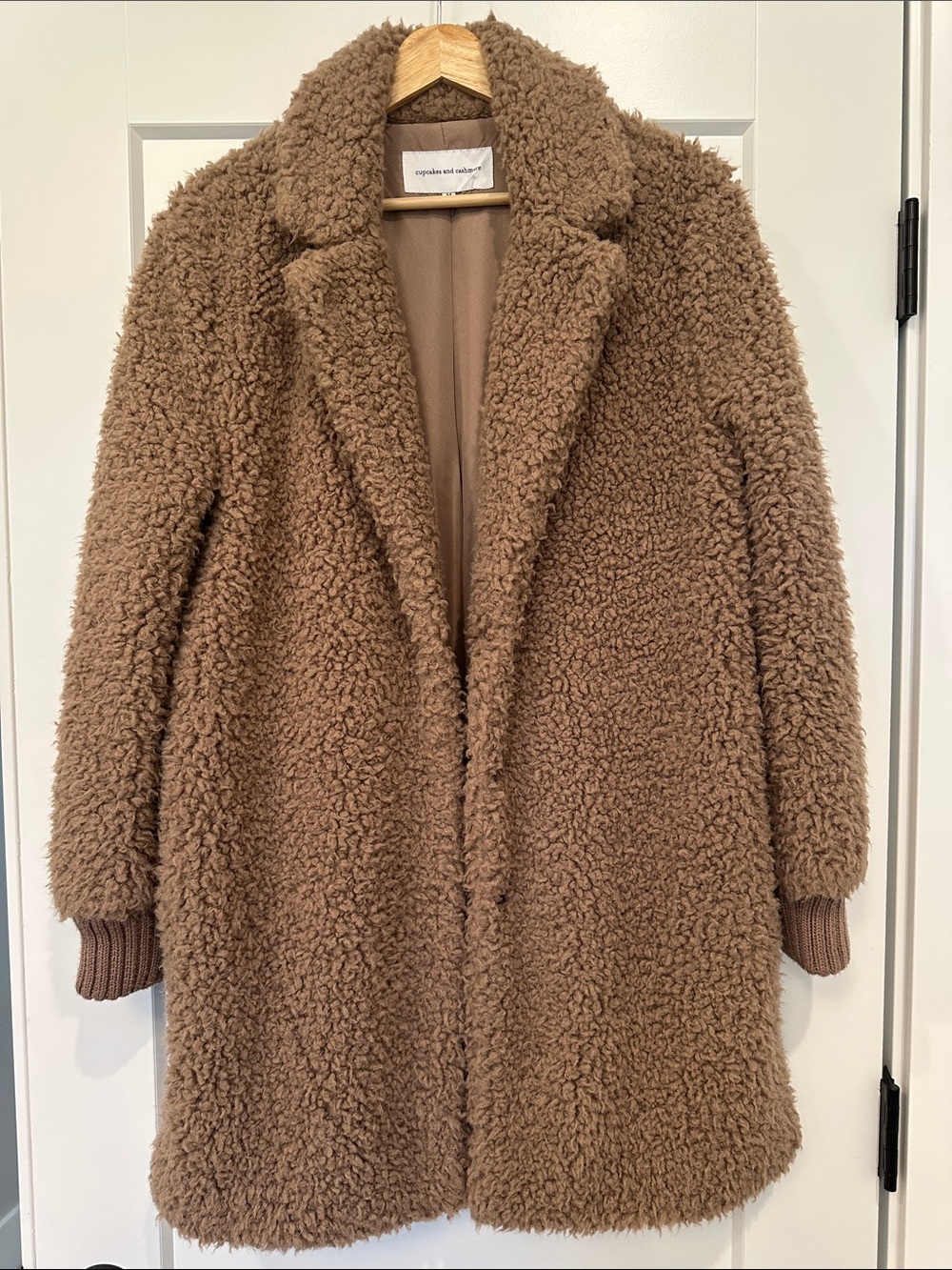 cupcakes & cashmere Antebellum Teddy Coat in Dusty Mauve (Medium)